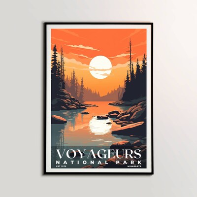 Voyageurs National Park Poster, Travel Art, Office Poster, Home Decor | S3 - image2